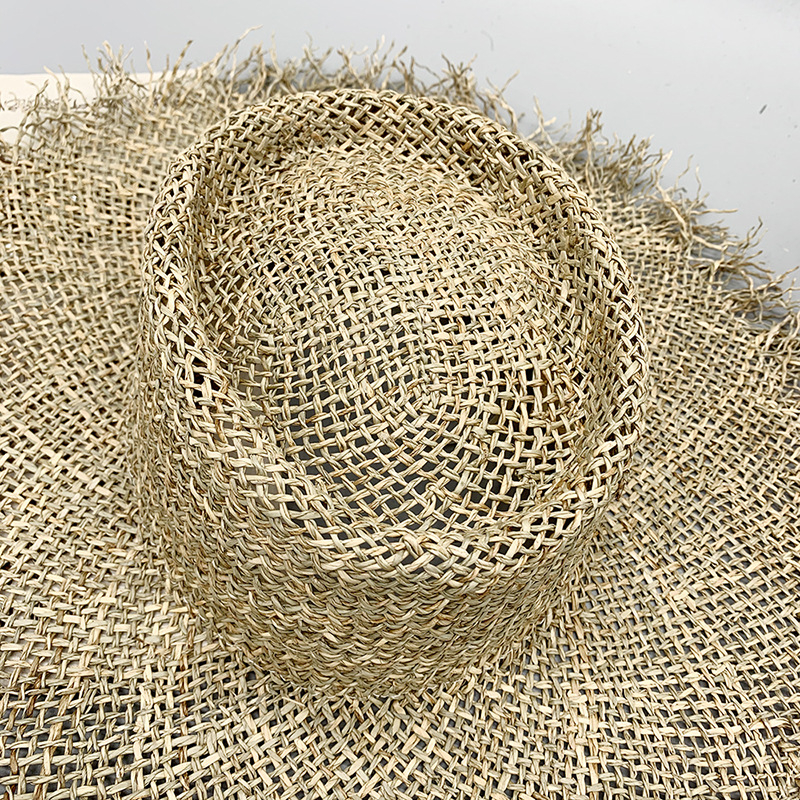 China Factory Supply Fashion Panama Ladies Paper Straw Breathable Wide Brim Hat For Summer Beach