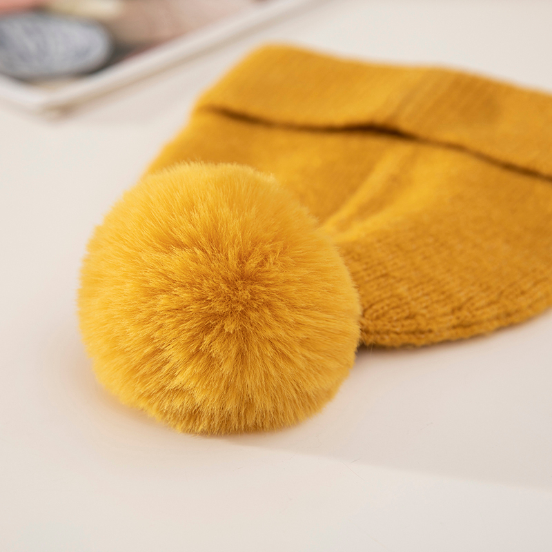 Factory Supply Warm Winter Knit Pom Pom Beanie Hat And Scarf Set, 2-Pieces Winter Knitted Set for Men And Women