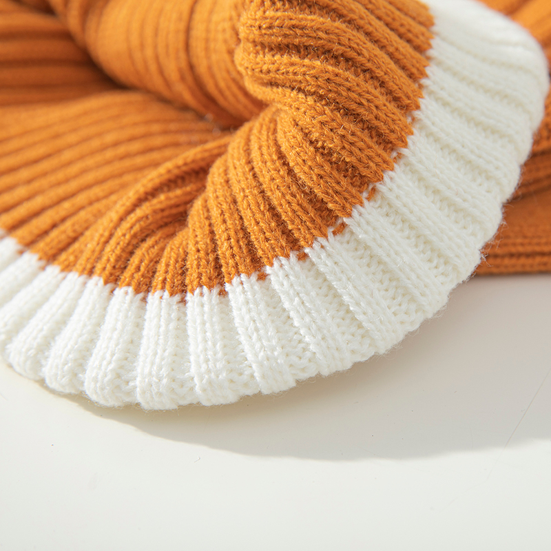 Designer Team Ventilation Faux Fur Wool Fuzzy Cashmere Knitted Custom Winter Beanie Women Men Hat Caps And Scarf Set