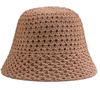 2022 Women Multicolor Winter Warm Bucket Hat Fashion Knitted Hats Solid Color Warm Fashion Ladies Knit Crochet Cap