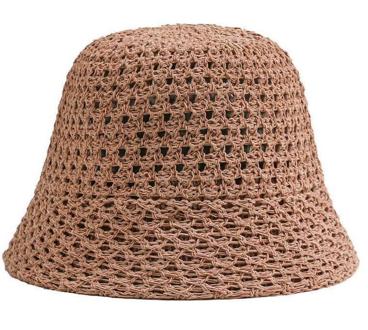 2022 Women Multicolor Winter Warm Bucket Hat Fashion Knitted Hats Solid Color Warm Fashion Ladies Knit Crochet Cap