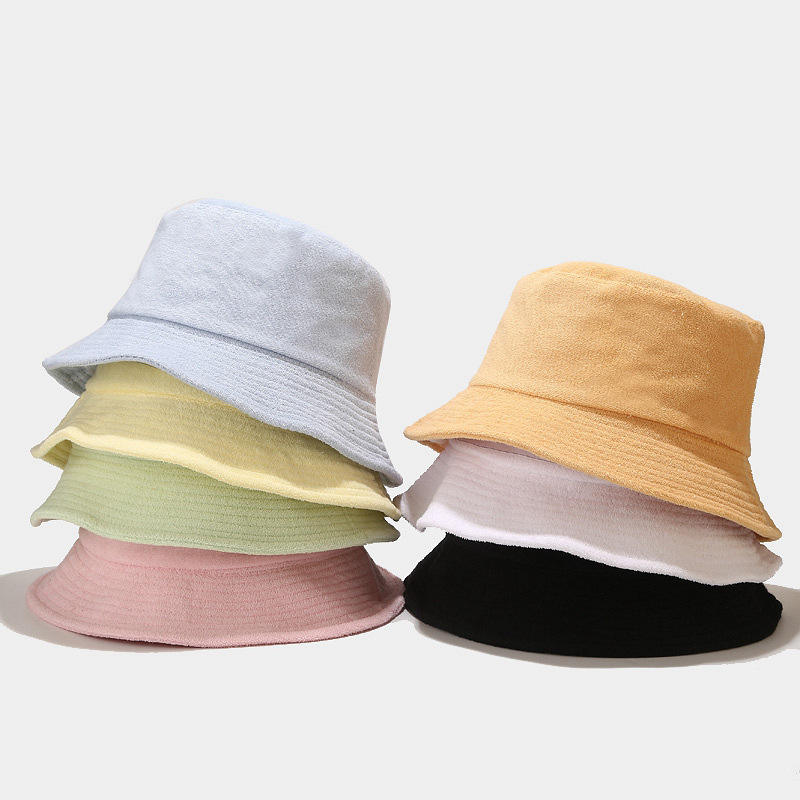 Wholesale Reversible Bucket Hat 100% Cotton Fisherman Cap Custom Logo Unisex Daily and Travel Outdoor Sun Cap Blank White