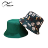 Bulk Custom Logo Summer Children Cotton Animal Print Adjustable Color Bucket Hats for Babies
