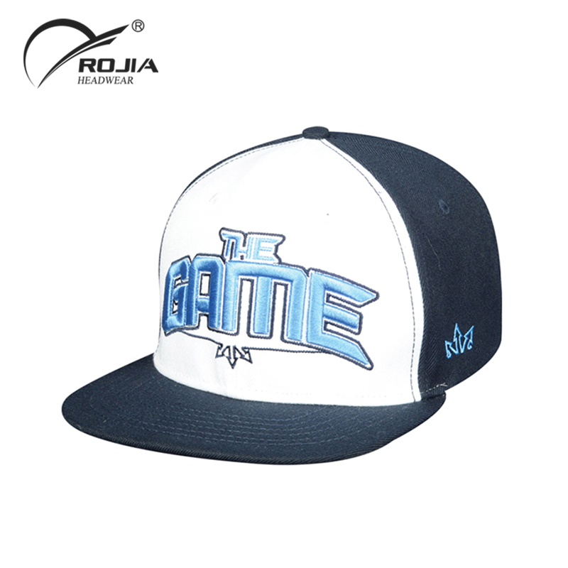 Custom Men Fashionable Embroidery Hip Hop Fitted Brim Cotton Twill Snapback Cap And Hat