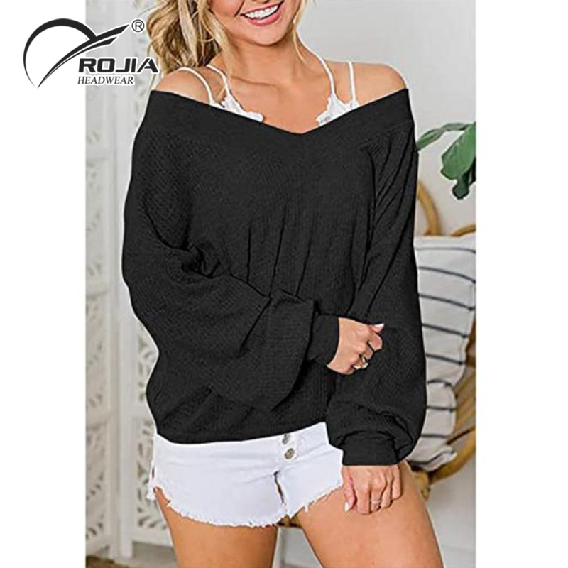 Cheap Custom Chunky Womens Loose Jacquard Oversized Knit Sweater