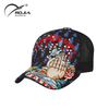 Outdoor Sunshade Mesh Snapback Caps Baseball Ponytail Full Mesh Trucker Cap With Sequins