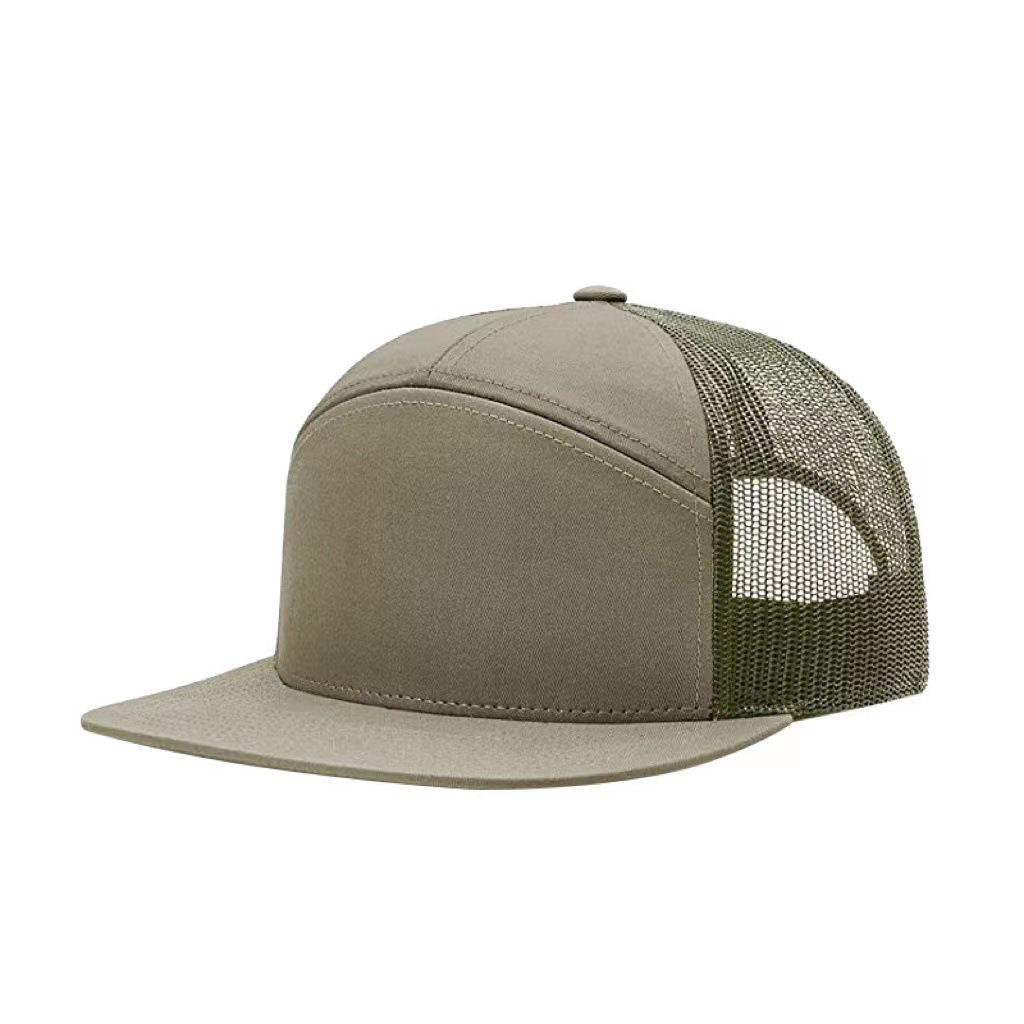 Custom Plain Blank Camo 7 Panel Trucker Hat Melin Cap High Profile Waterproof Rope Hat Golf Hat Cap for Men Custom