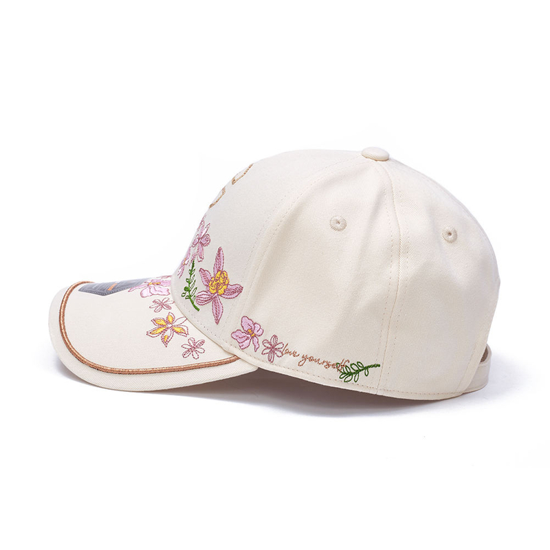 Custom Embroidered Logo on Cotton Twill Fishing Performance Cap Wholesale Professional 6-Panel Hat