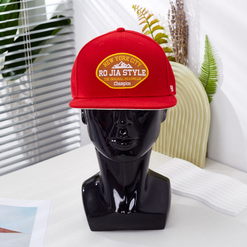 Custom Fashion 100% Cotton Snapback Cap Hats With Custom 3D Embroidery logo All Cover Side Logo