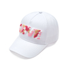 5-Panel Letter Terry Towel 3D Embroidery Unisex Baseball Cap Hat Outdoor Face Small Curved Eaves Back Design Hook-and-Loop Strap