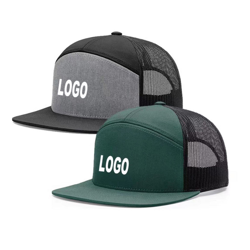Melin Custom Logo Snapback Sports Gorras Trucker Baseball Cap Laser Cut 7 Panel Golf Waterproof Hat Caps Flat Brim Hats