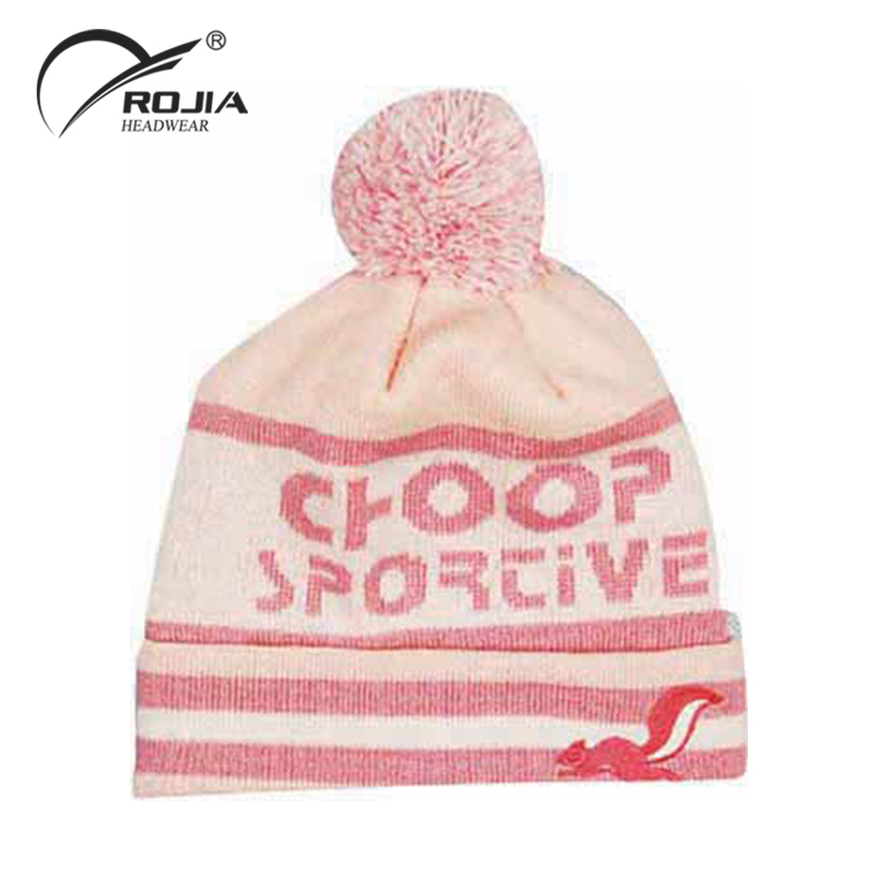 Free Patterns Custom Womens Lady Winter Knitted Woven Wool Snow Caps Beanie Hat