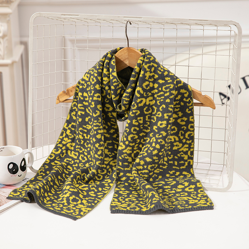 High Quality Goods Houndstooth Weave Excellent Texture Cashmere Winter Knitted Wool Scarf Shawl Custom