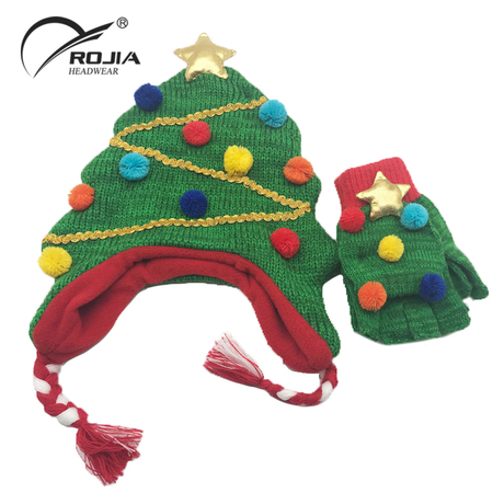 Child Christmas Tree Santa Clause Hat Cap Christmas Christmas Cap Hat