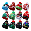 Autumn Winter Fashion Christmas Hat with Warm Party Decor Featuring Cartoon Camouflage Character Patterns