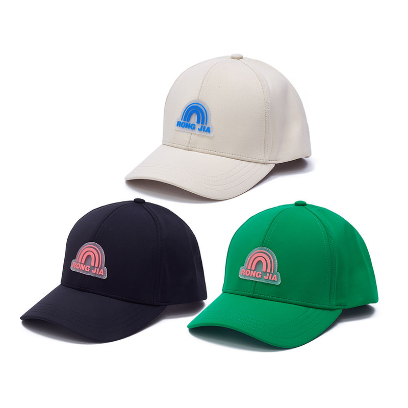 ODM OEM 5 Panel Polyester Wool Melton Leather Patch Curved Brim Baseball Cap