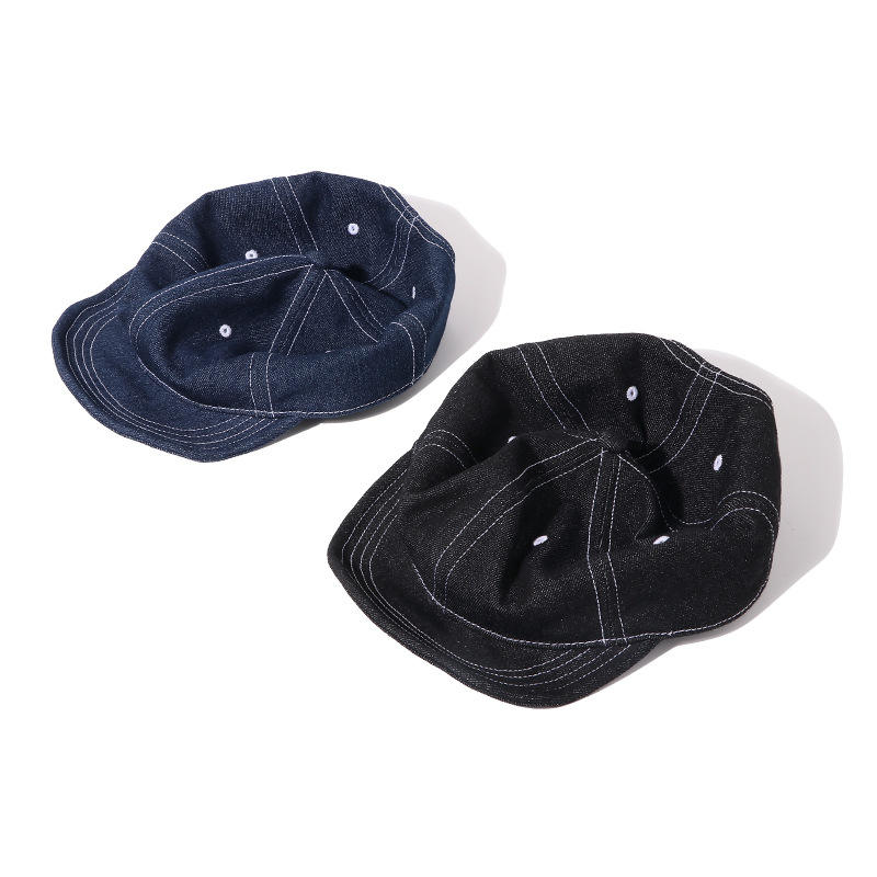 Wholesale Washed Cotton Sun Hat Custom LOGO Cowboy Soft Top Sunscreen Baseball Cap