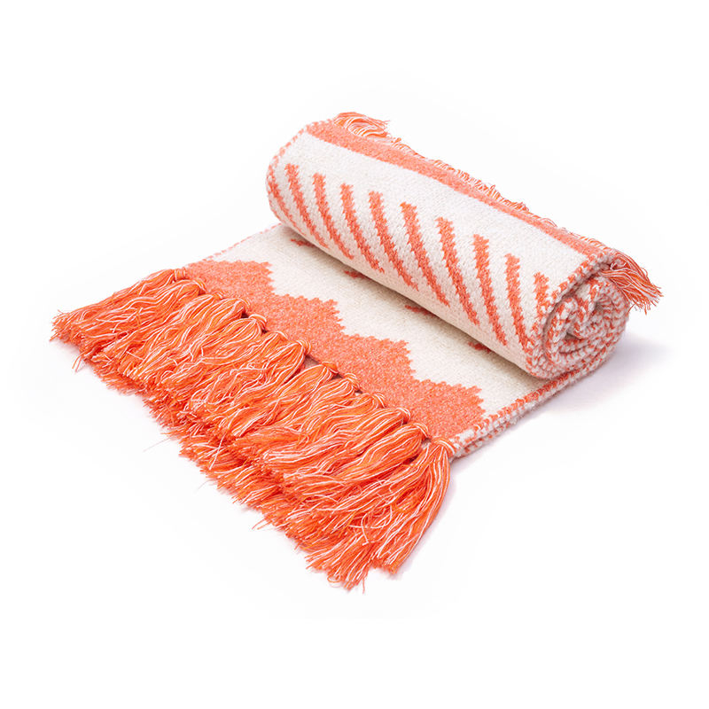 Lady Fashion 100% Cashmere Winter Scarf Warm Long Pure Color Shawl with Dot and Leaf Pattern Digital Printing for Adult Women