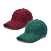 Men Women Plaids Tweed Caps Baseball Cap Fashion Sports Hats Check Pattern