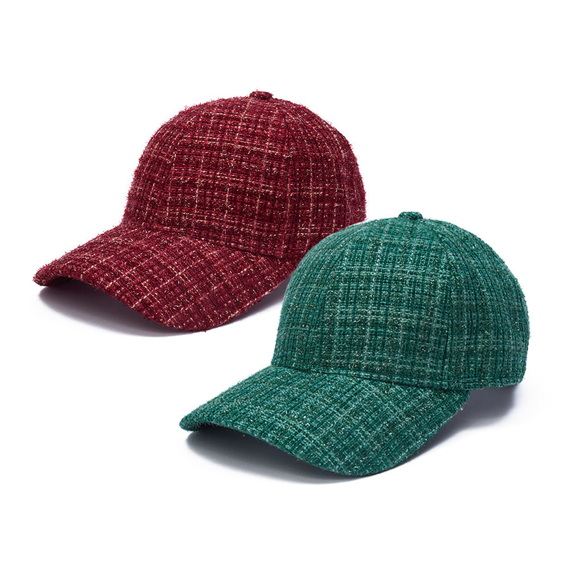 Men Women Plaids Tweed Caps Baseball Cap Fashion Sports Hats Check Pattern