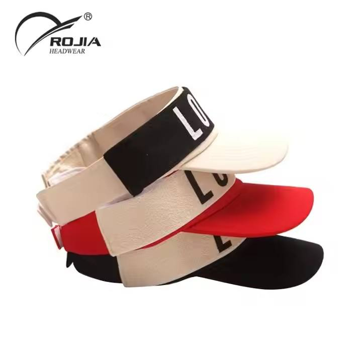 Custom Logo Quick-Drying PVC Sun Visor Lightweight Breathable Sun Sports Hat