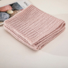 Pink Ventilation Scarf And Hat Sets with POM POM Kids Women Customized Cotton Knitted Warm Winter Hat And Scarf Set Women