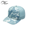 Custom Blank 5 Panel Curved Perforated Hole Baseball Caps Waterproof Camouflage Hat for Men Camo Performance Snapback Hat