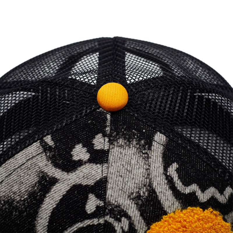 Custom Golf Cap Adjustable Snapback Mesh Trucker Hat with Rope Design Custom Golf Cap Mesh Trucker Hat with Embroidered Logo