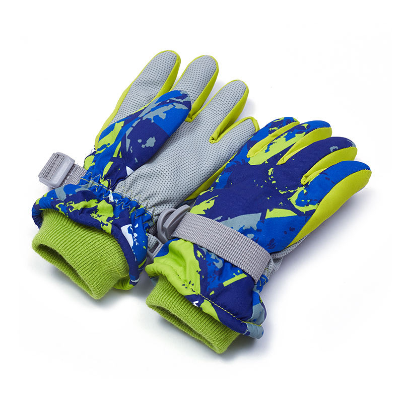 Men's Sports Ski Glove for Winter Snow Cheap Grey Warm Gloves & Mittens