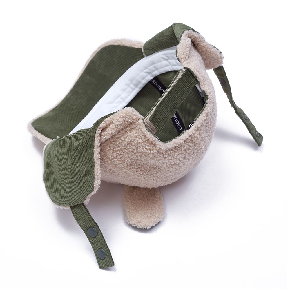 Autumn and Winter Funny Bull Head Plush Hat for Warm Ear Protection and Cold Riding