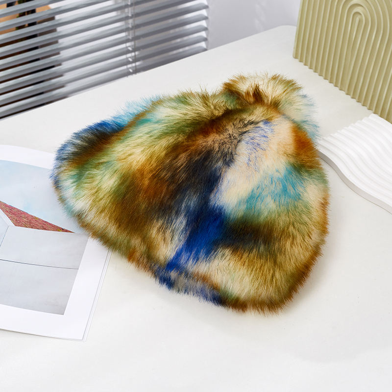 Winter Women Mink Fur Hats Real fox Fur Pom Pom Hats Wholesale