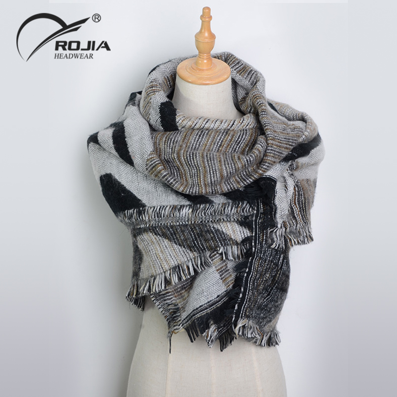 Fashion Print Men Women Cashmere Cotton Knitted Winter Riding Shawl Scarf