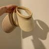 2022 New Style Simplicity Sun Visor Hats UV Protection Big Brim Straw Cap Summer Beach Sunscreen Visor Hat