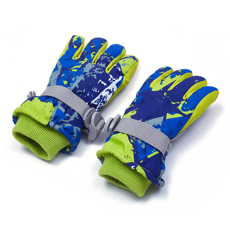 Men's Sports Ski Glove for Winter Snow Cheap Grey Warm Gloves & Mittens