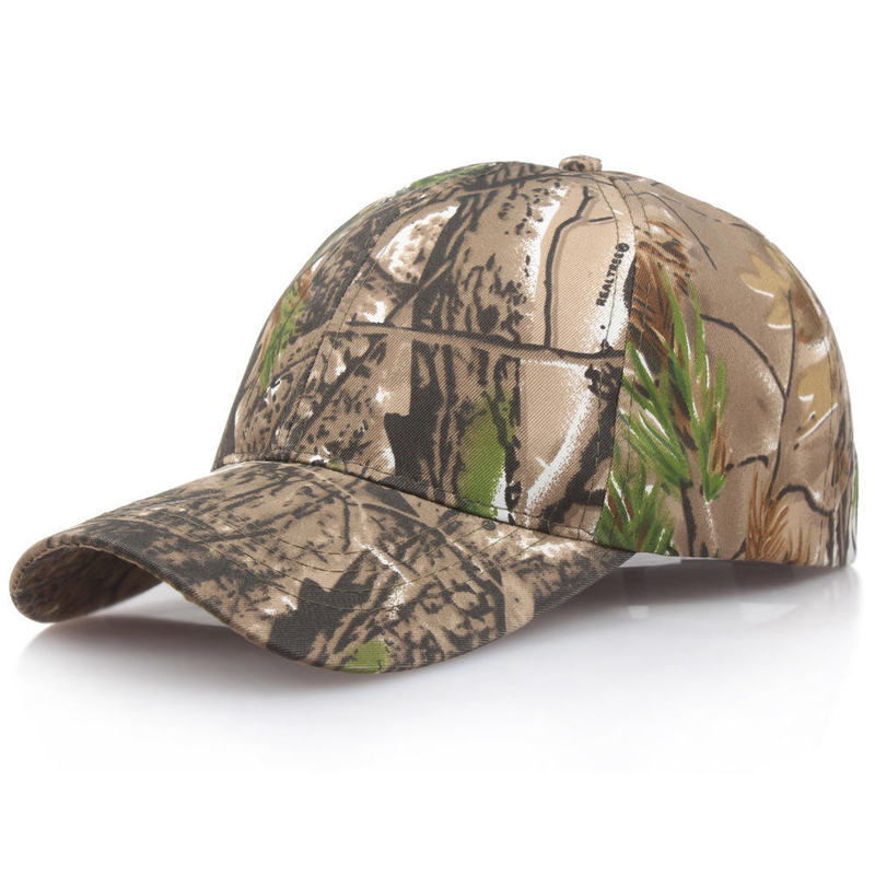 High-end Embroidered Logo Camouflage Cap Flower Quick Drying Sports Caps Flat Brim Hat
