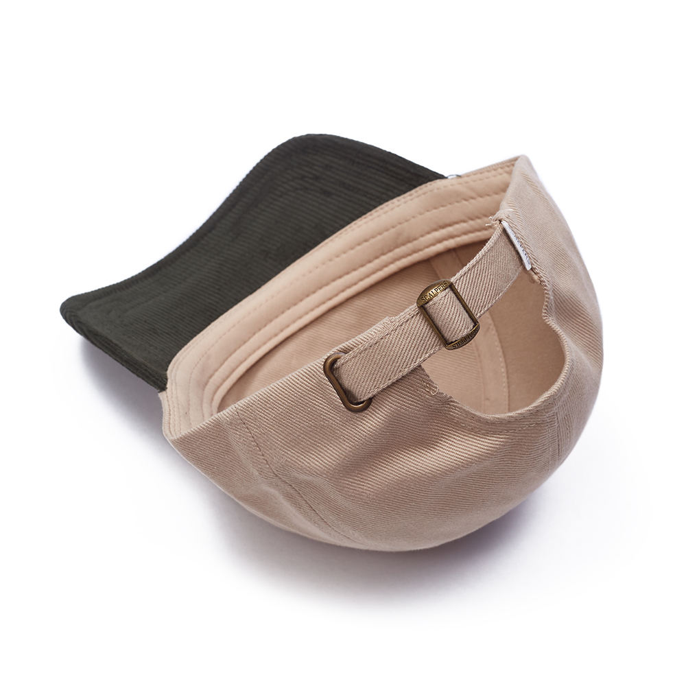 Custom Logo Vintage 6 Panel Striped Large Cotton Fabric Baseball Cap for Casual Wear