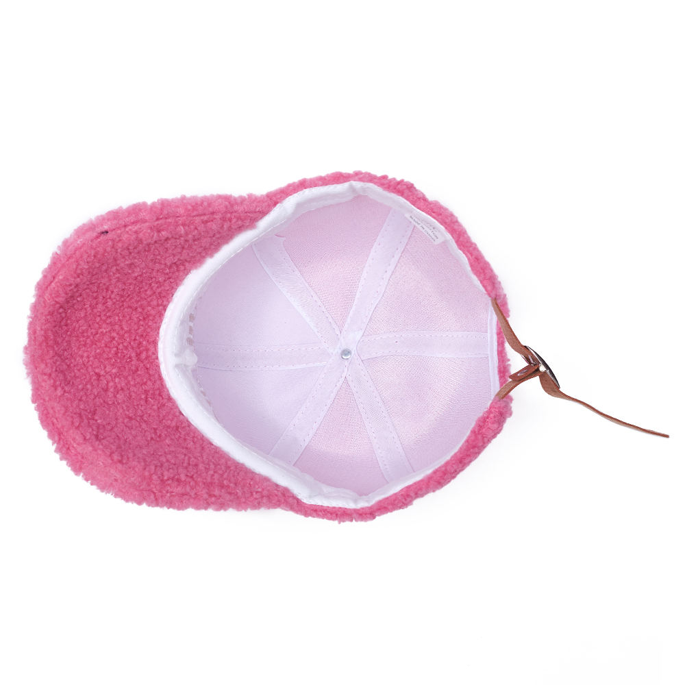 Designer Custom Furry Winter Wool Sports Hats Fleece Baseball Cap Fur