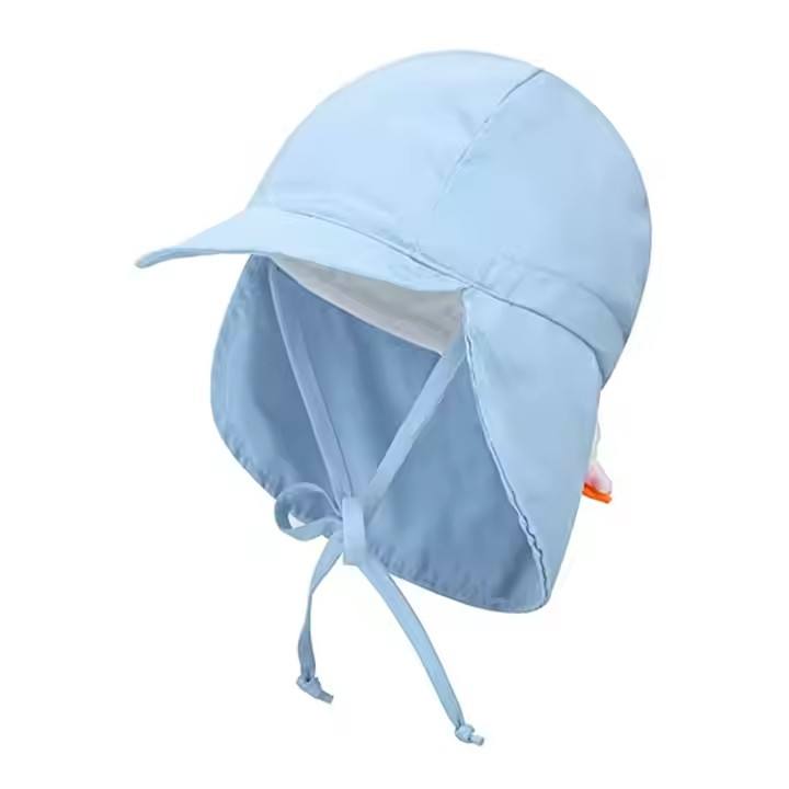 Custom Classic Outdoor Logo Summer UPF50+ Protection Sun Cap Kids Bucket Hat With Chin Strap Baby Sunhat