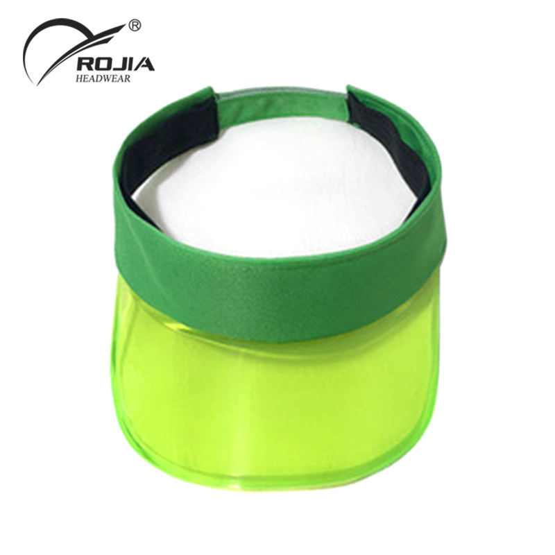 Green Cotton Visor With Embroidery logo