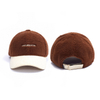 Fashion Pure Color Cozy Fur Wool Snapback Caps Winter Thicken Warm Plush Fuzzy Fluffy Sports Wool Baseball Hat for Women