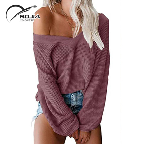 Oem Ladies Loose Knitted Machine Pullover Sweater Clothing Plus Size for Women