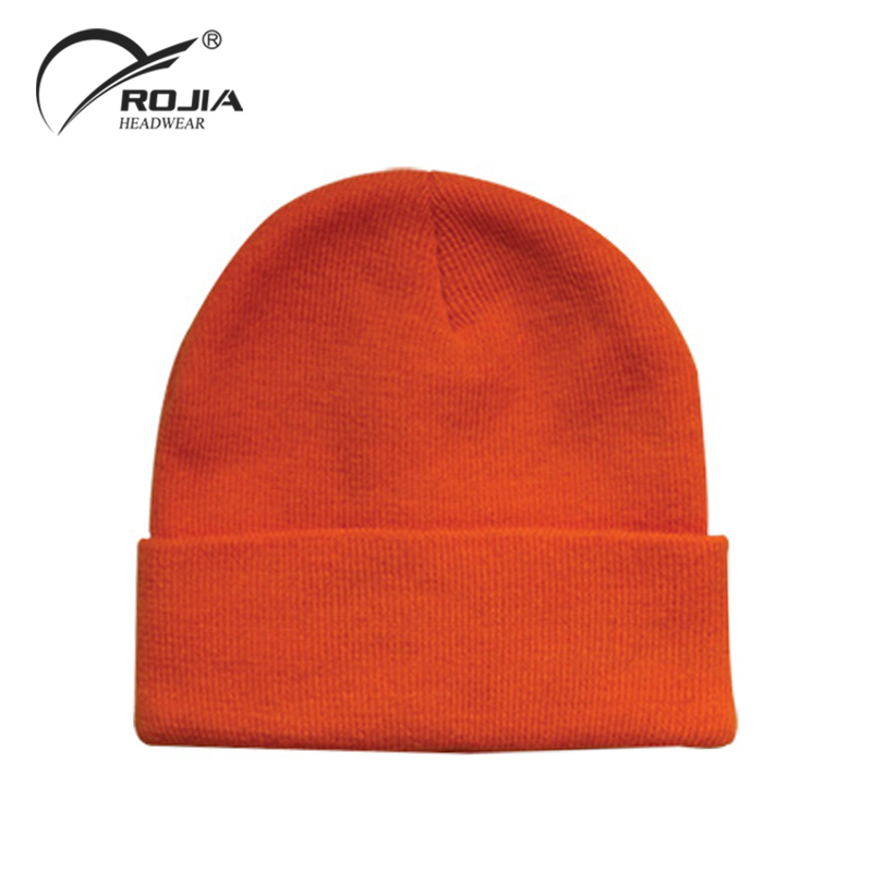 Blank Knitted Woman Embroidery Unisex Beanie Cap Hats Winter Man Beanies with Custom Embroidered Logo