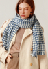 Hot Style Sale Cashmere High End Big Women Autumn Winter Warm Checked Stoles Double-sided Wool Scarves And Shawl