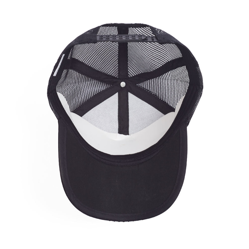 BSCI Wholesale Custom High Quality Oem Embroidery Logo 6 Panel Sport Hat,White Cotton Gorras,Woven Patch Mesh Trendy Trucker Cap