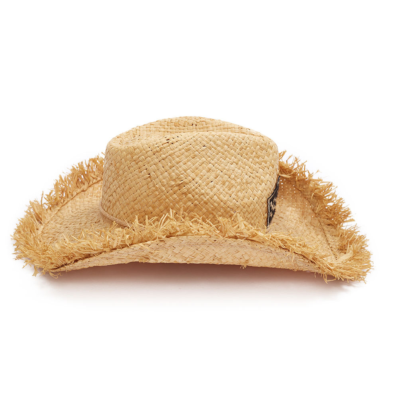 Unisex Wide Brim Summer Straw Hat Custom Bottom Print Natural Lifeguard Style. for Men's Travel Fishing Sports Casual Ski