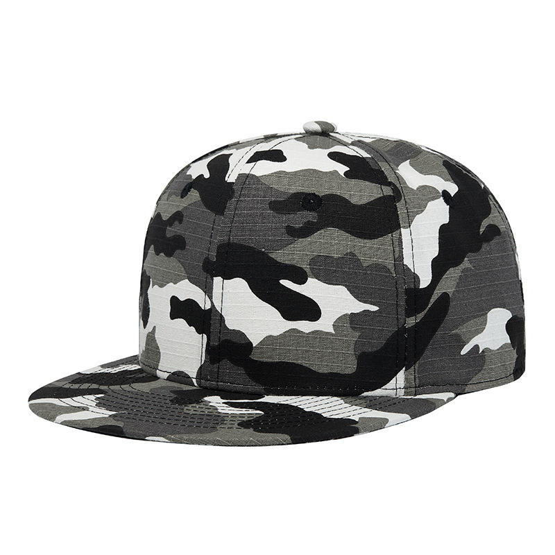 High-end Embroidered Logo Camouflage Cap Flower Quick Drying Sports Caps Flat Brim Hat