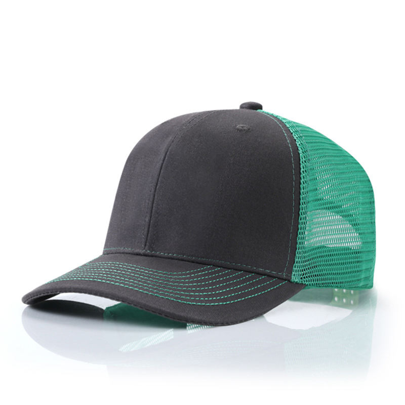 Trucker Cap With Custom Logo Embroidery 5 Panel Travel Sports Baseball Caps Mesh Men High Quality Plain Foam Blank Trucker Hat