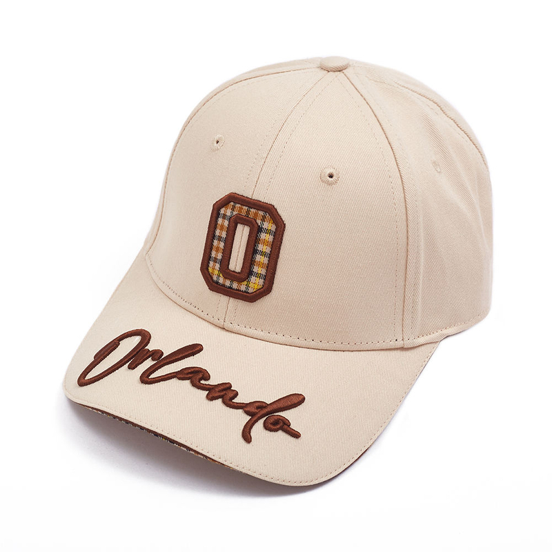 OEM Cheap Custom 6 Panel Unisex Embroidered Baseball Hats Cotton Fabric Adjustable Size Two Tone Curved Brim Baseball Caps