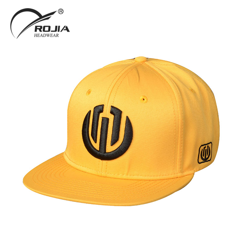 Custom Men Fashionable Embroidery Hip Hop Fitted Brim Cotton Twill Snapback Cap And Hat