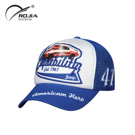 Adjustable 6 Panel Hat Flat/curved Brim Custom Blank Printing Logo Mesh Trucker Hat/cap